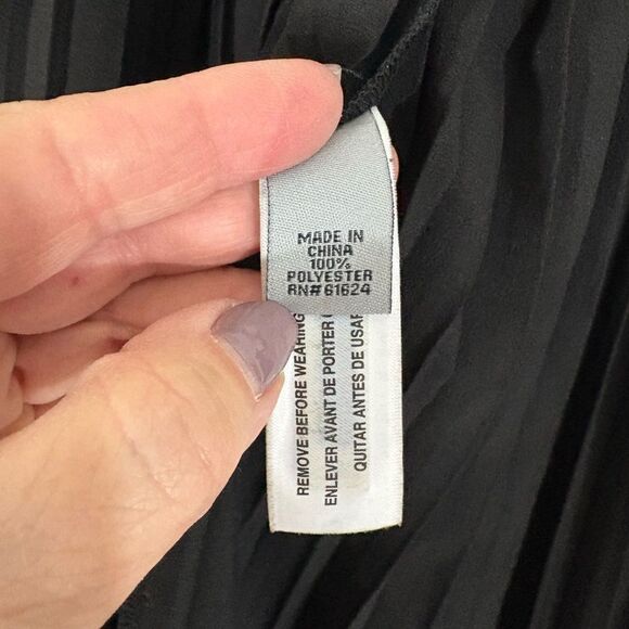 Ruff Hewn Grey Gold Shimmer Elastic Waist Skirt - Picture 6 of 6